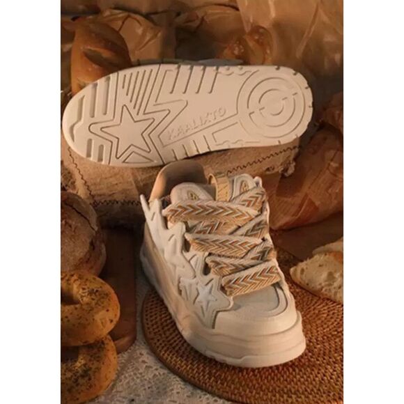 Kaalixto Cream Bread sneakers shoes size 37 - Picture 12 of 12